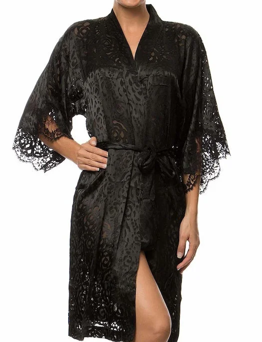 Black sexy dresses for a classic and sophisticated lookLise Charmel Dressing Floral Silk Burnout Robe
