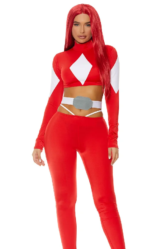 Cosplay Lingerie for WomenRed Mighty Power Superhero Costume