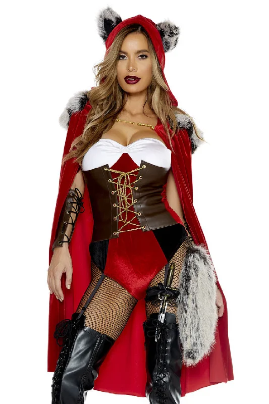 Women's Anime Cosplay LingeriePlus Size Red Haute Riding Hood Costume