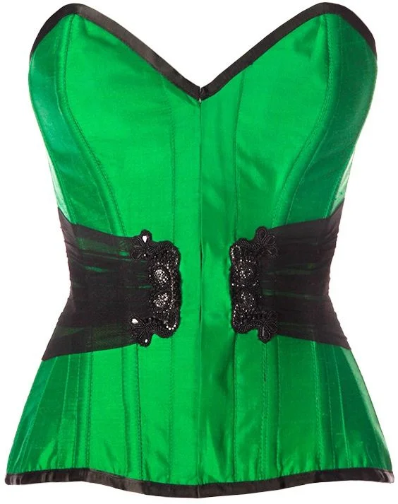Pastel - colored corsets for a soft and feminine appealRoisin Embroidered Overbust Corset