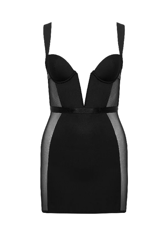 Sexy off - the - shoulder dresses for a flirty lookLara Wired Dress (Black)