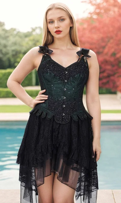 Posture - correcting bustiers for better spinal alignmentFaye Green Couture Corset