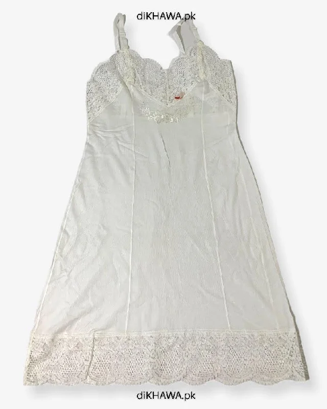 Sexy high - low dresses with a daring frontImported Stocklot Branded Nightwear Women Floral Lace Short Mini Nightdress Nighties