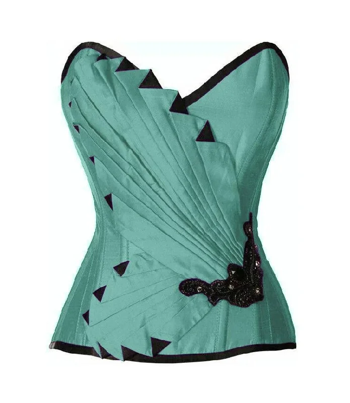 Steampunk - themed bustiers with brass accentsCornelius Custom Made Corset
