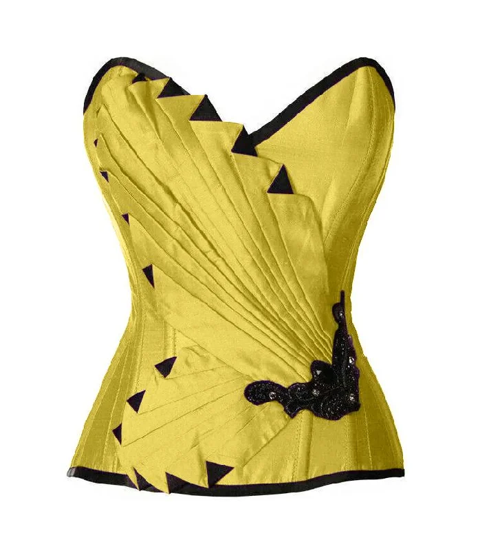 Vintage - style women's bustiers with lace and bowsLumley Custom Made Corset