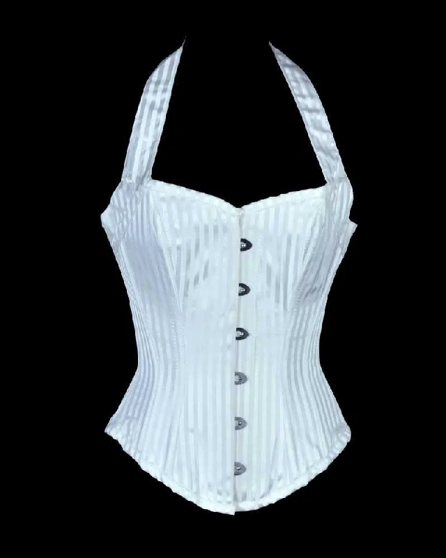 Silk bustiers for a luxurious and smooth feelIsabell Halter Neck Corset