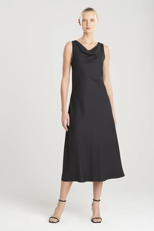 Tie - back sexy dresses for an adjustable fitCotton Sateen Dress