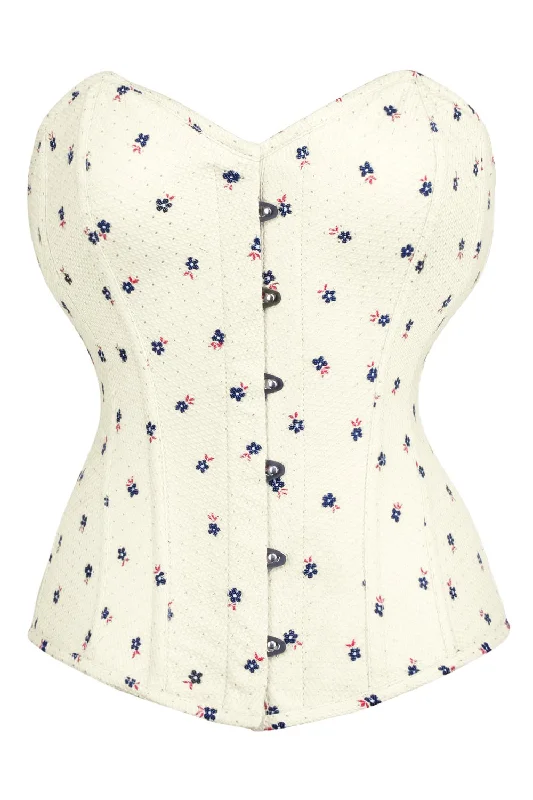 Halloween - themed corsets for a spooky costumeOverbust Brocade Steel Boned Corset (ELC-701)
