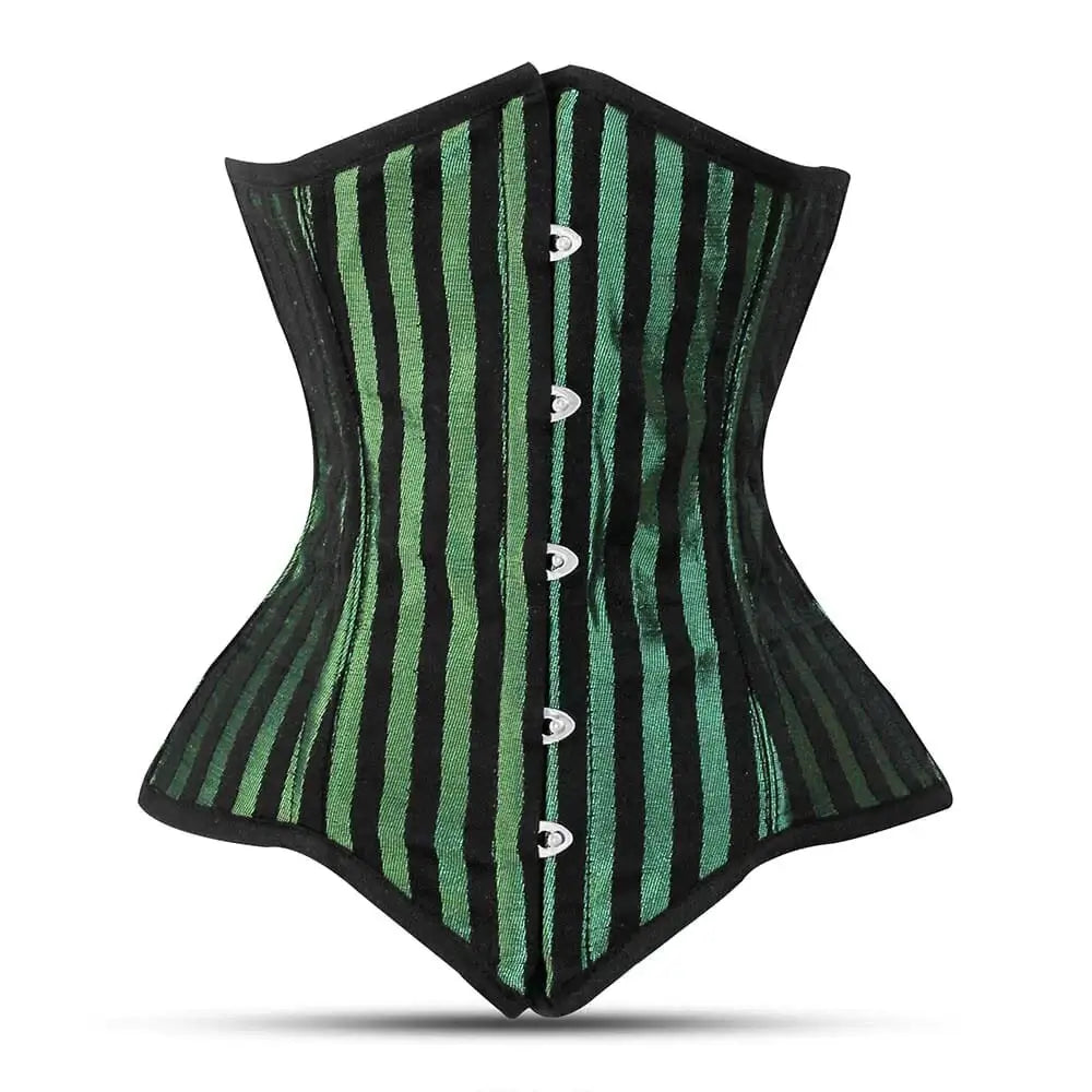 Animal - print bustiers for a wild and fierce styleGreen Brocade corset top - Under Bust Corset