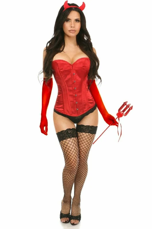 Cosplay Lingerie for WomenSexy Four Piece Daring Devil Corset Costume