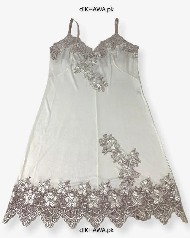 White sexy dresses for a pure and innocent charmImported Stocklot Branded Nightwear Women Floral Lace Short Mini Nightdress Nighties