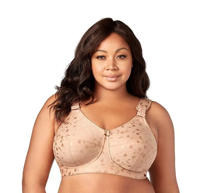 Women's Lingerie with Modern Prints1305 ELILA JACQUARD SOFTCUP MOCHA