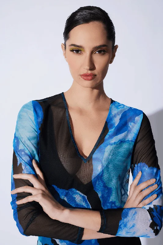 Sexy club dresses for a night of dancingPoppy Long Sleeve Sheer Dress
