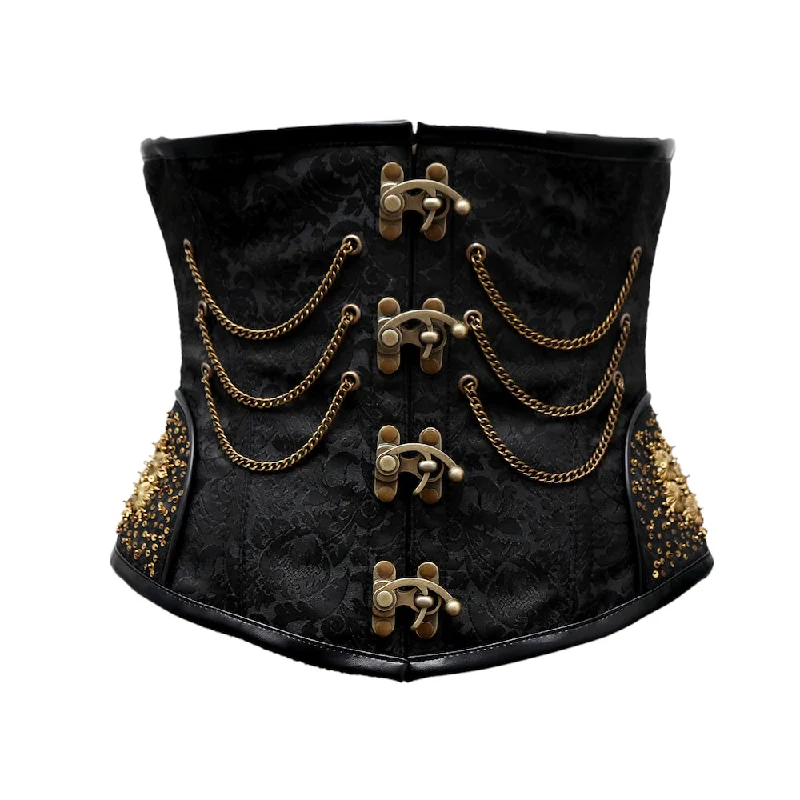 Leather bustiers for a bold and edgy lookMarnus Steampunk Embroidered Corset