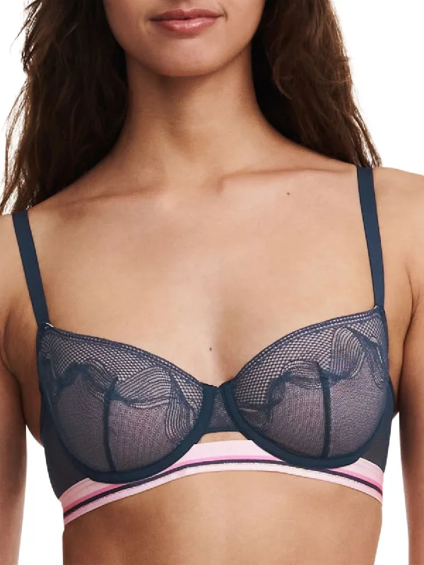 Women's Everyday Wear Lingerie Paola Half Cup Bra - Intense Blue