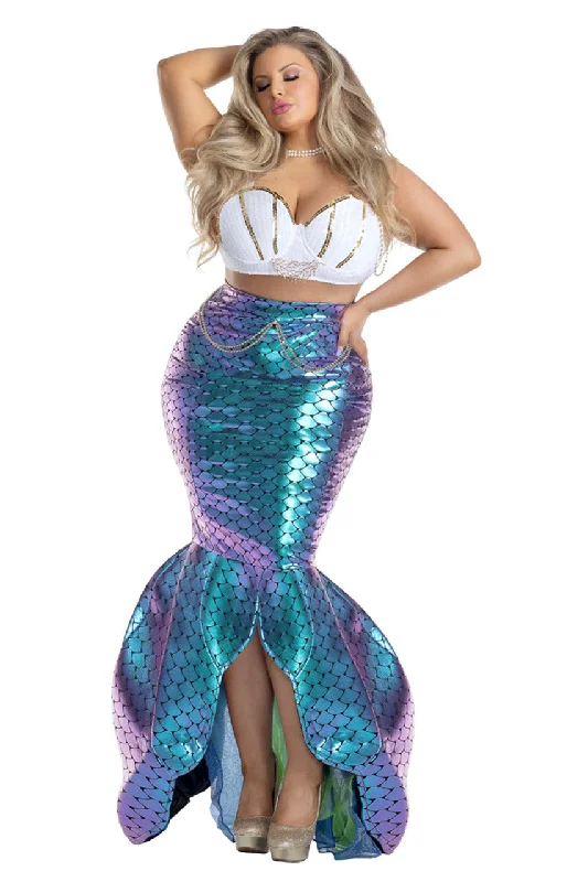 Women's Anime Cosplay LingeriePlus Size Under The Sea Mermaid Costume