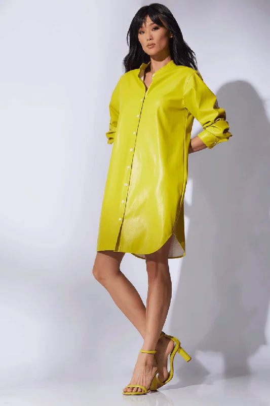 Blue sexy dresses in various shades for a cool aestheticVegan Luxe Lambskin Dress