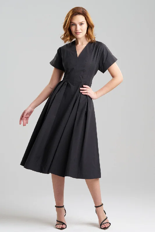 Sexy lingerie - inspired dresses for a seductive look at homeTech Cotton Taffeta Pleated Dress