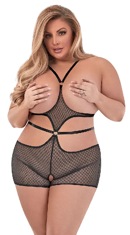 Women's Silk Lingerie Sets Plus Size Satisfy The Craving Romper