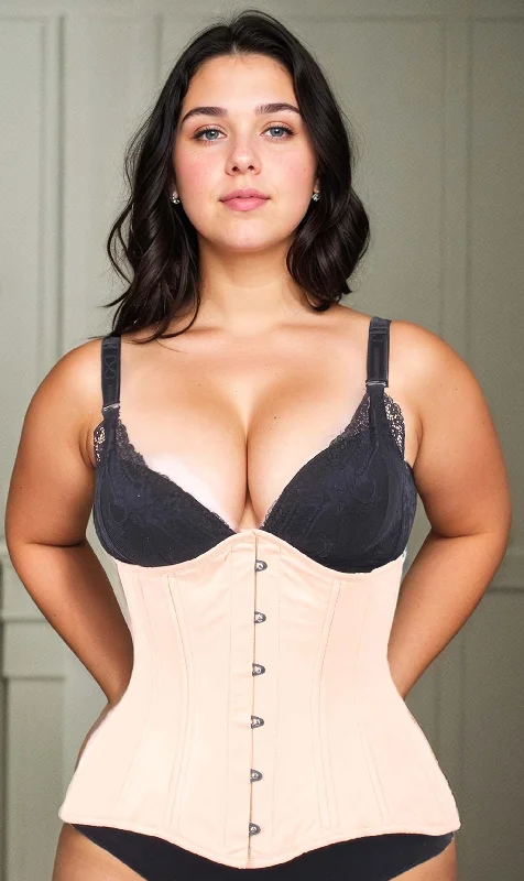 Breathable corsets for all - day wearPlus Size Waist Trainer Cotton Longline Corset