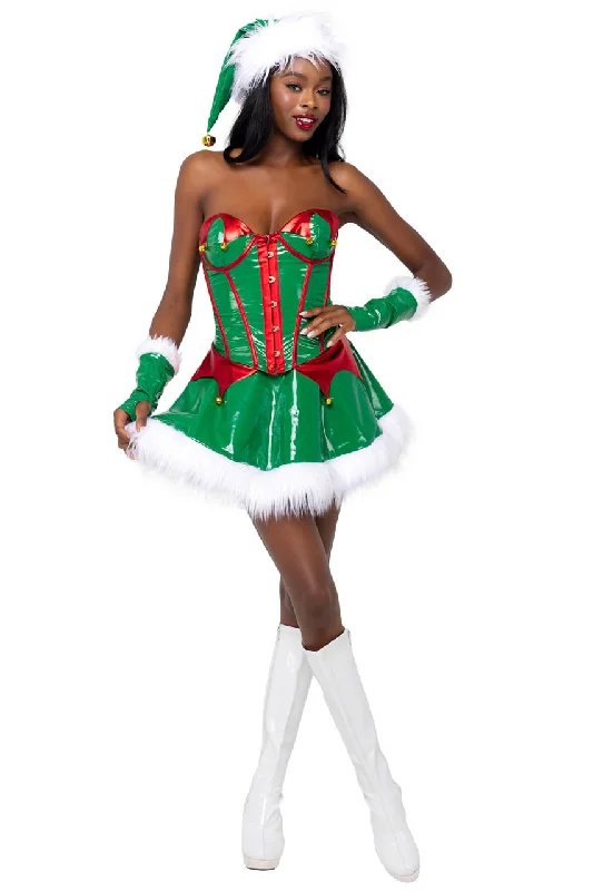 Plus Size Women's Cosplay LingerieSanta's Elf Costume