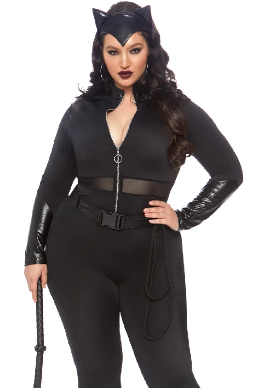 Catgirl Cosplay Lingerie for WomenPlus Size Sultry Supervillain Costume