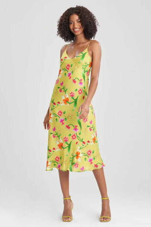 Sexy beach dresses for a sunny vacationChikayo-Obi Silk Slip Dress