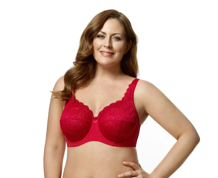 Full Coverage Lingerie for Women2311 ELILA STRETCH LACE RED