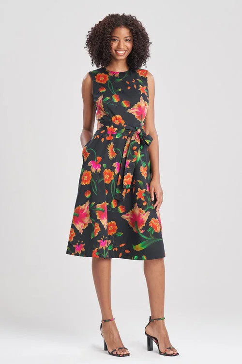 Sexy work - appropriate dresses with a touch of allureChikayo-Cotton Sateen Midi Dress