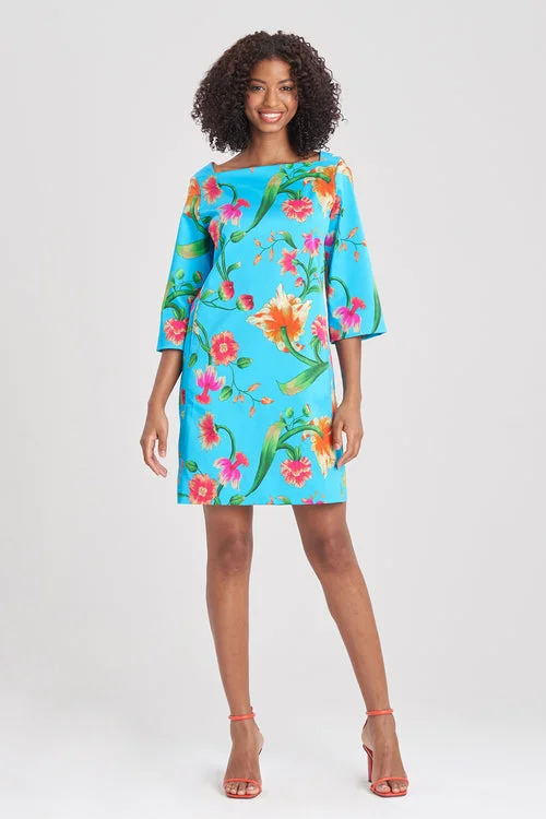 Halter - neck sexy cocktail dresses for a formal eventChikayo-Cotton Sateen Shift Dress