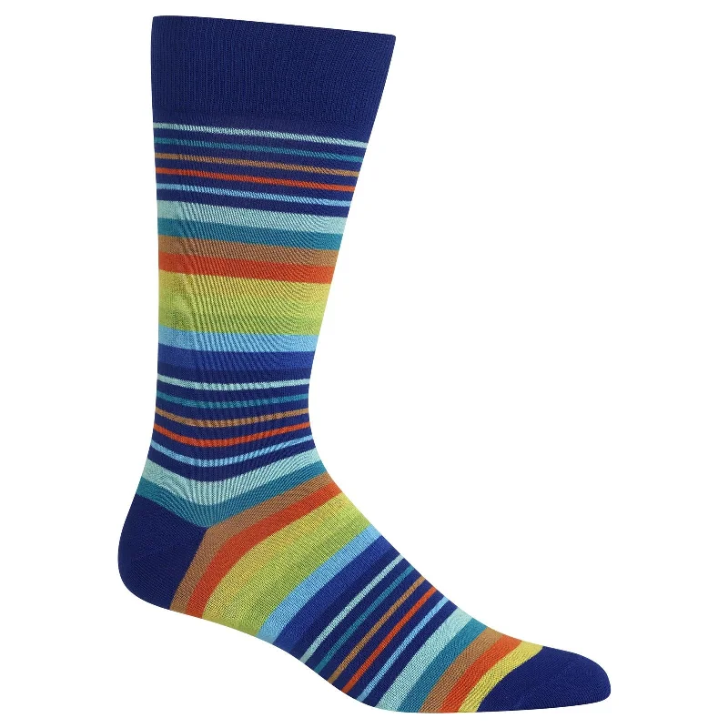 Women's Maternity Lingerie Hot Sox Mens Variegated Stripe Crew Sock