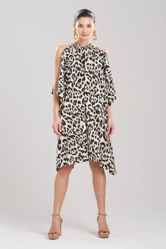 Tie - back sexy dresses for an adjustable fitJaguar Cotton Poplin Handkerchief Dress