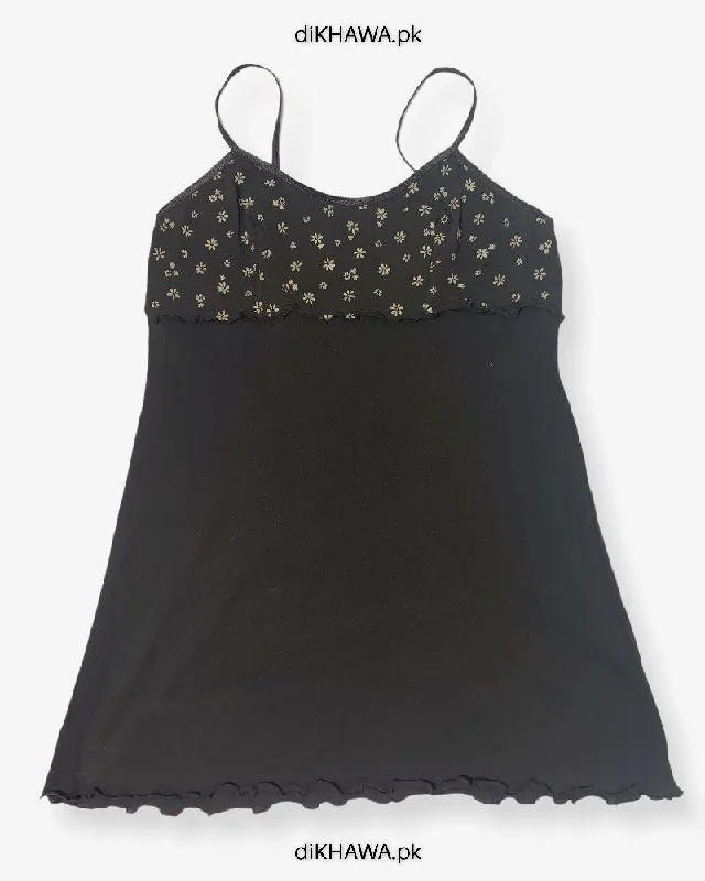 Sexy off - the - shoulder dresses for a flirty lookImported Stocklot Branded Cotton Nightwear Women Floral Lace Short Mini Nightdress Nighties