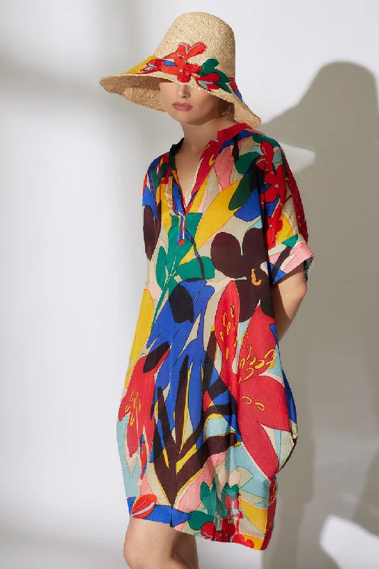 Sexy prom dresses for a memorable nightAntibes Printed Obi Silk Caftan Dress