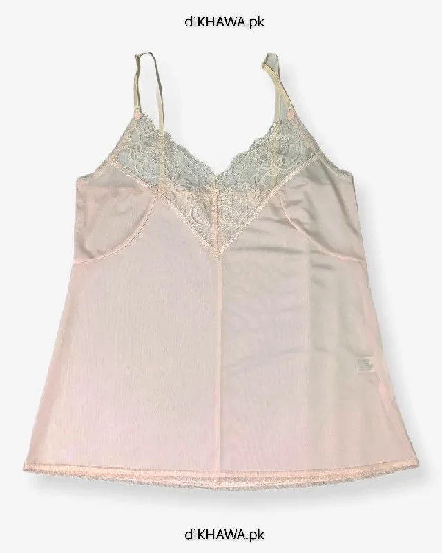 Orange sexy dresses for a bold and energetic statementImported Stocklot Branded Cotton Nightwear Women Floral Lace Short Mini Nightdress Nighties