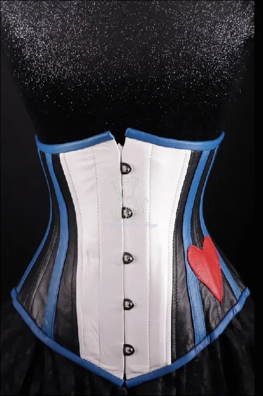 Adjustable - strap bustiers for a customized fitLeather Underbust Cincher; Leather Pride