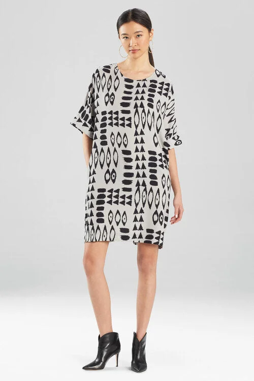 Asymmetrical - hemmed sexy dresses for a modern styleSamarkand-Fluid Crepe T-Shirt Dress