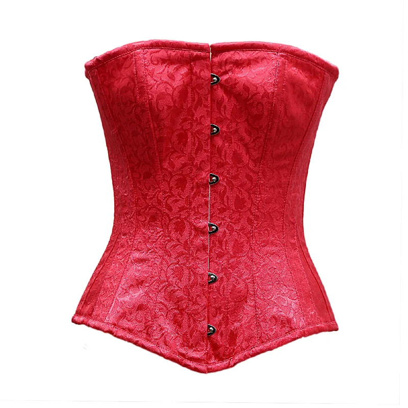 Moisture - wicking corsets for active lifestylesJensen Fuchsia Satin Brocade Overbust Corset