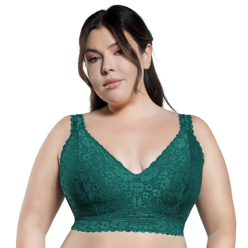 Women's Lace Push-Up BrasPARFAIT ADRIANA BRALETTE: EMERALD