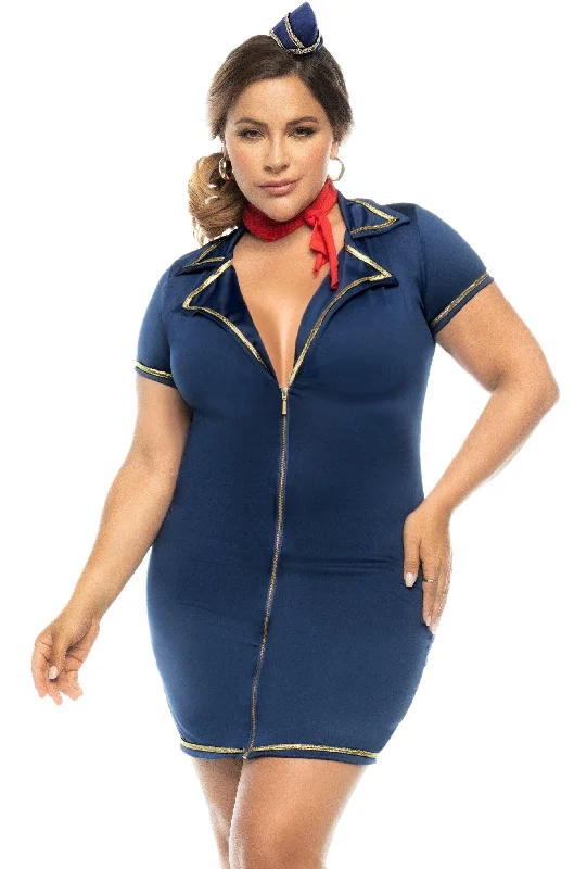 Women's Fantasy Cosplay NightwearNew Heights Plane Costume | Plus Size