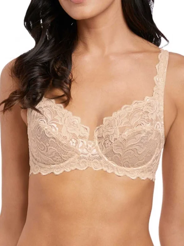 Women's High Waist Lingerie Bodysuits Eglantine Underwired Bra - Creme Brulee