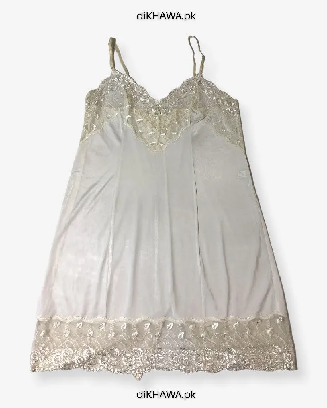 Green sexy dresses for a fresh and vibrant styleImported Stocklot Branded Nightwear Women Floral Lace Short Mini Nightdress Nighties