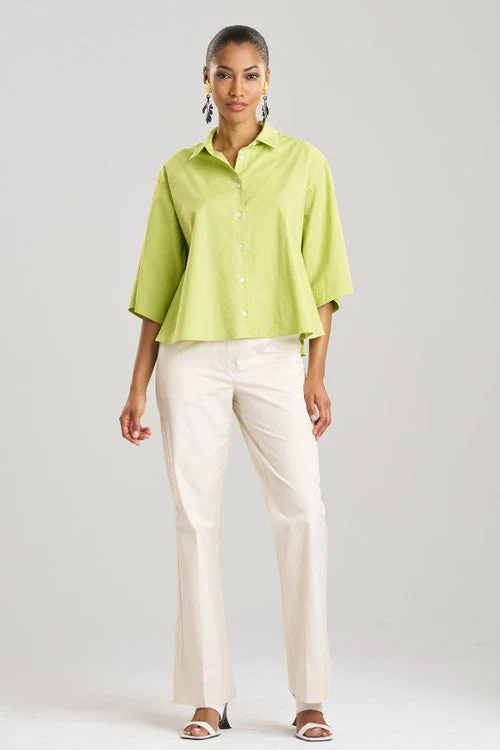 Women's Maternity Lingerie Cotton Poplin Trapeze Shirt