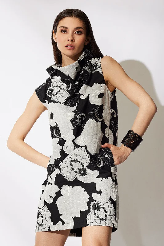 Strappy sexy mini dresses for a night outCressida Applique Funnel Shift Dress