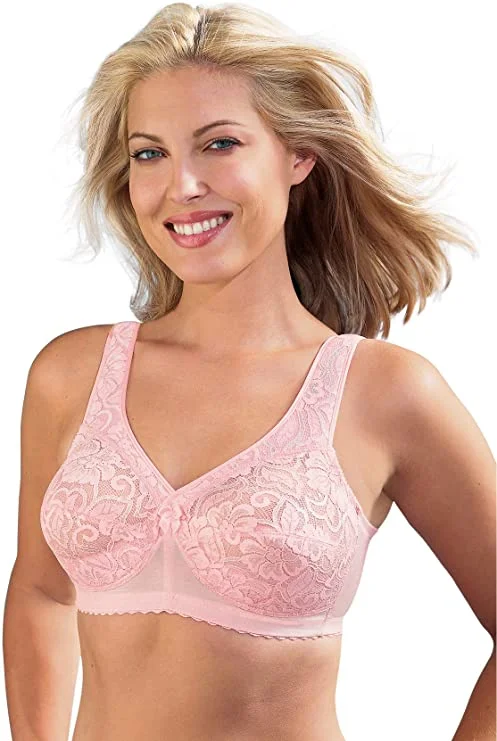 Women's Sheer Lingerie NightgownsGlamorise 1002, Magic Lift Elegant Lace Bra Style