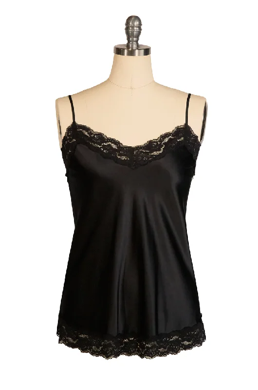 Hollywood - glamour bustiers for a red - carpet effectD'Amour Silk Camisole (Black)