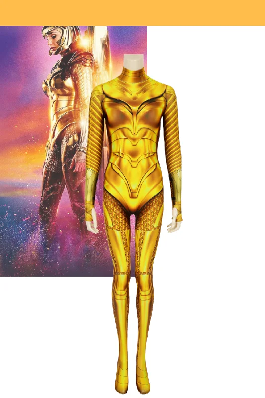 Women's Cosplay Inspired Babydoll LingerieWonder Woman 1984 Gold Armor Digital Printed Cosplay Costume