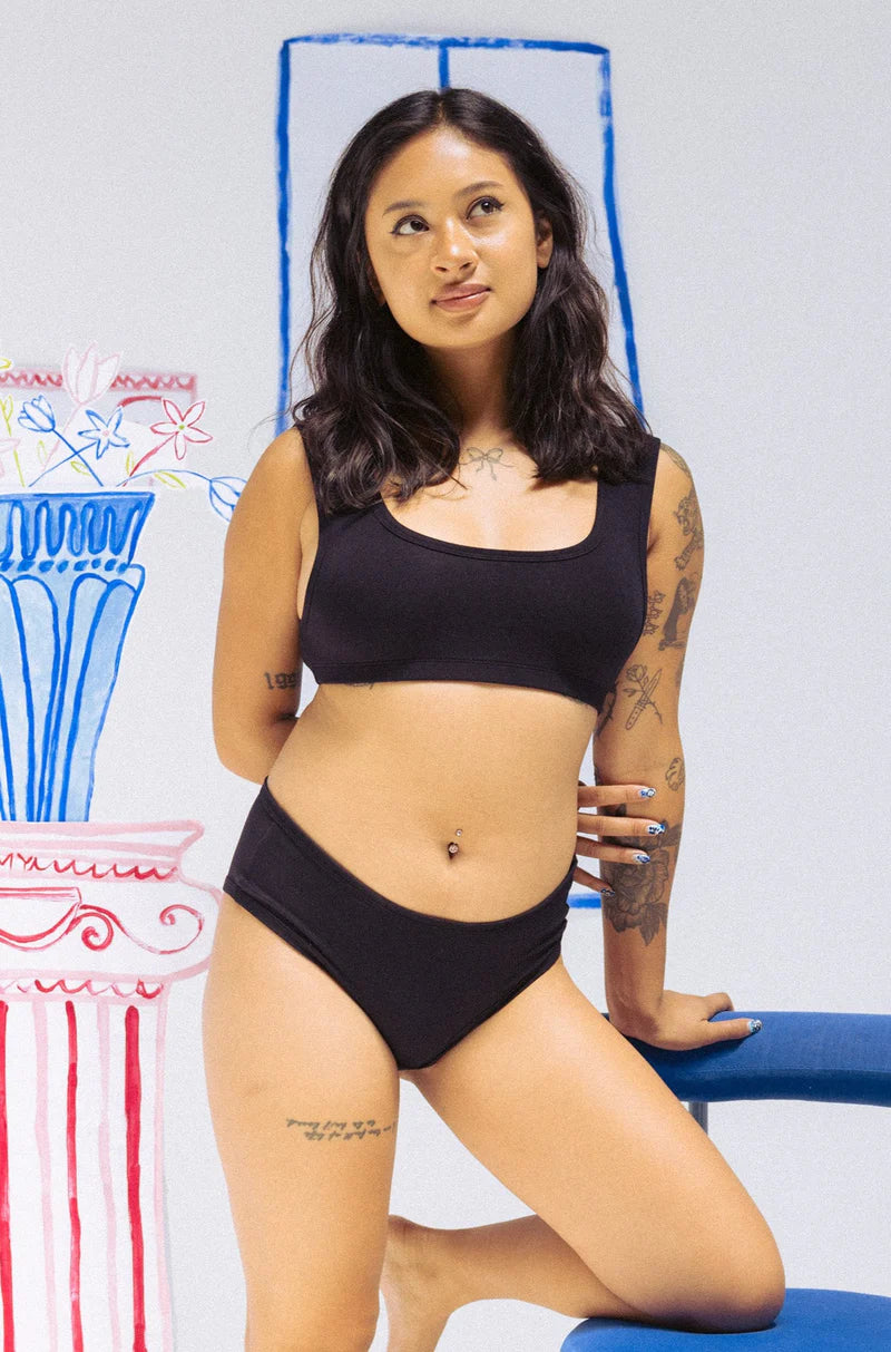 Summer Lingerie for WomenMARY YOUNG - CULOTTE MOANA - NOIR - PÉ24