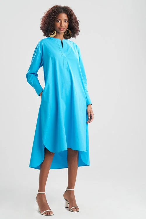 Orange sexy dresses for a bold and energetic statementCotton Poplin Oversized Shirtdress