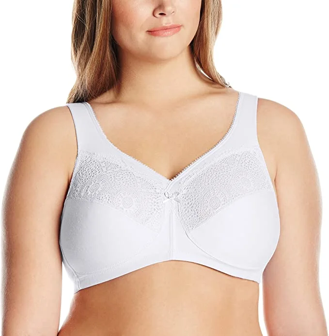 Luxury Lingerie for Special OccasionsGlamorise 1031, Magic Lift Cotton and Lace Bra
